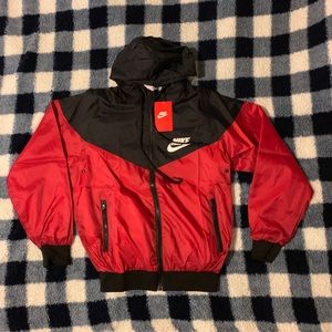 Red Nike Windbreaker